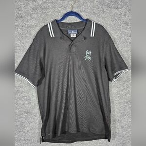 Psycho Bunny Lenox Tipped Piqué Polo Men's Size 6 Uk
